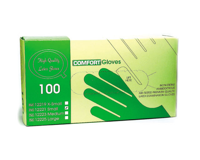 Handschuhe unsteril Latex gepudert Gr��e S, 100 Stk