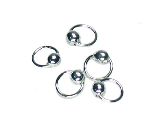 Cesars Piercing echt silber, mit Kugel