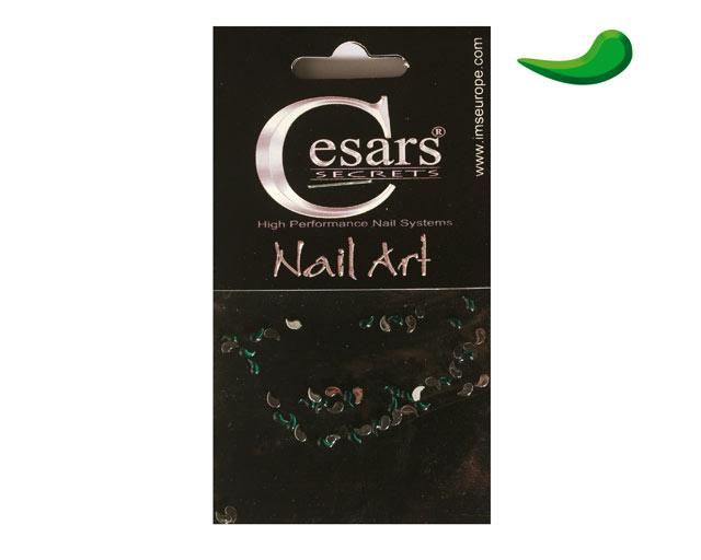 Cesars Nail Art "Curve Tear Drops" Grn 50 Stk