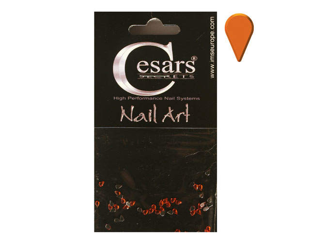 Cesars Nail Art "Tear Drops" Orange 50 Stk