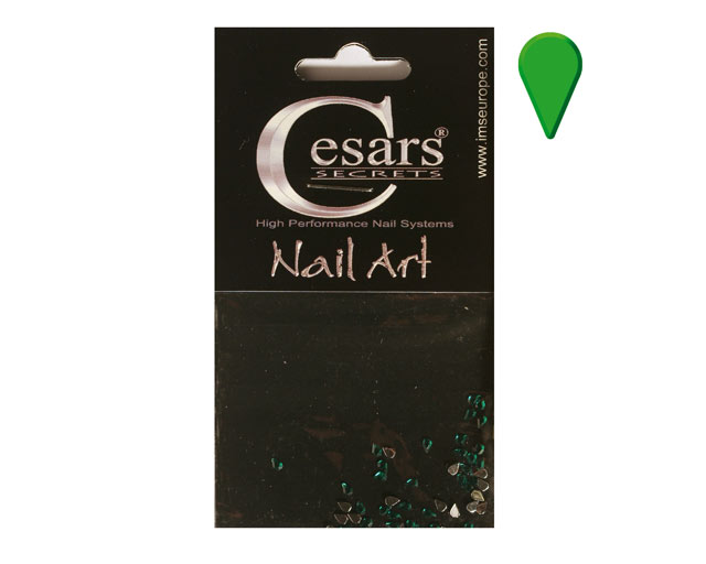 Cesars Nail Art "Tear Drops" Grn 50 Stk