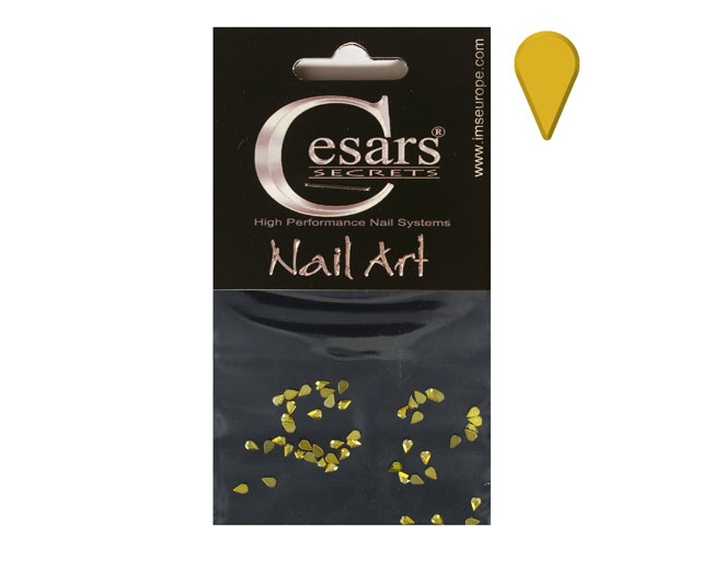 Cesars Nail Art "Tear Drops" Gold 50 Stk