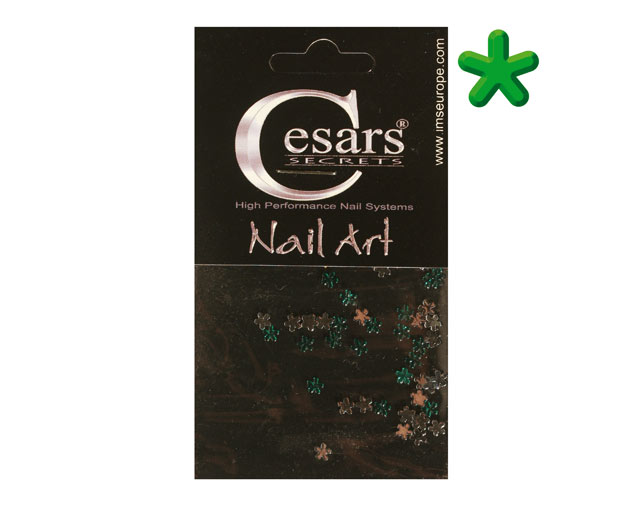 Cesars Nail Art "Flowers" Grn 50 Stk