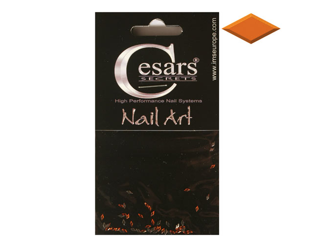 Cesars Nail Art "Diamond" Orange 50 Stk