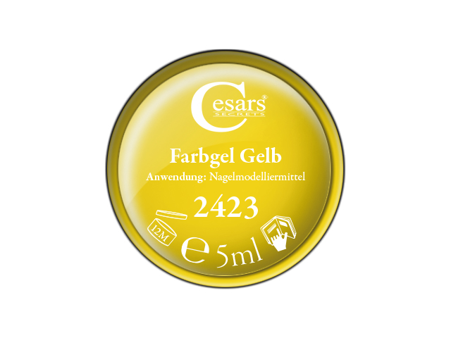 Cesars Farbgel Gelb 5ml