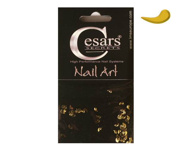 Cesars Nail Art "Curve Tear Drops" Gold 50 Stk