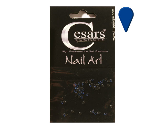 Cesars Nail Art "Tear Drops" Blau 50 Stk