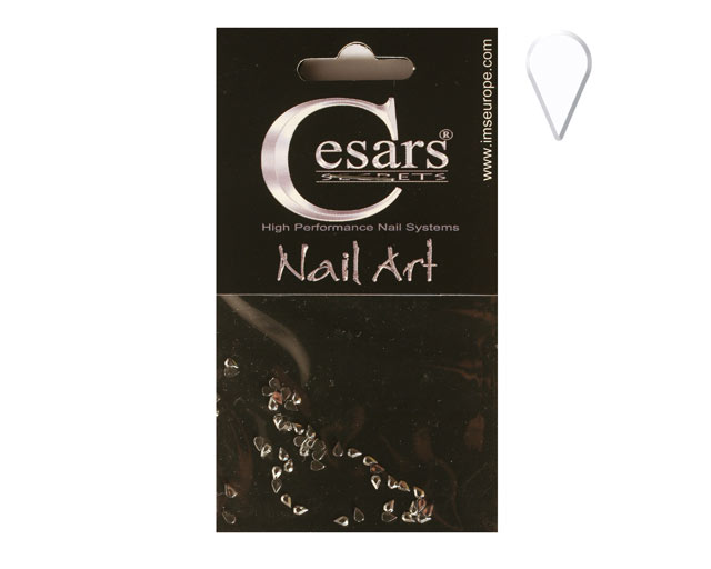 Cesars Nail Art "Tear Drops" Silber 50 Stk