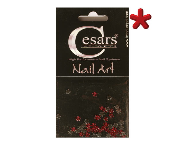 Cesars Nail Art "Flowers" Rot 50 Stk