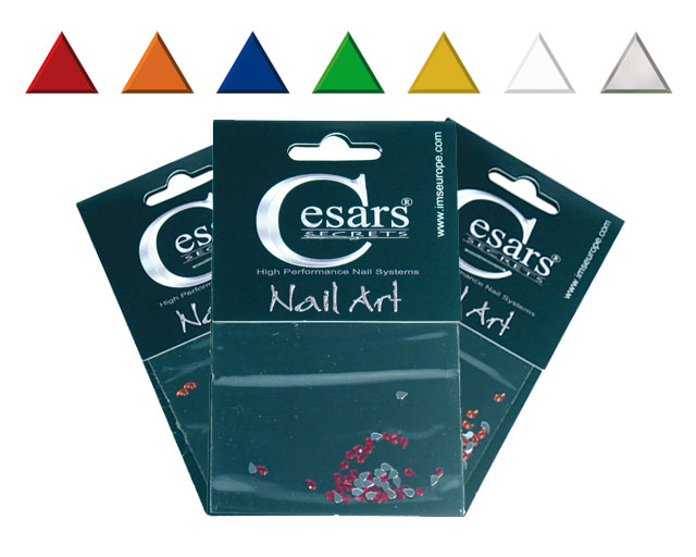 Cesars Nail Art "Triangle" Silber 50 Stk