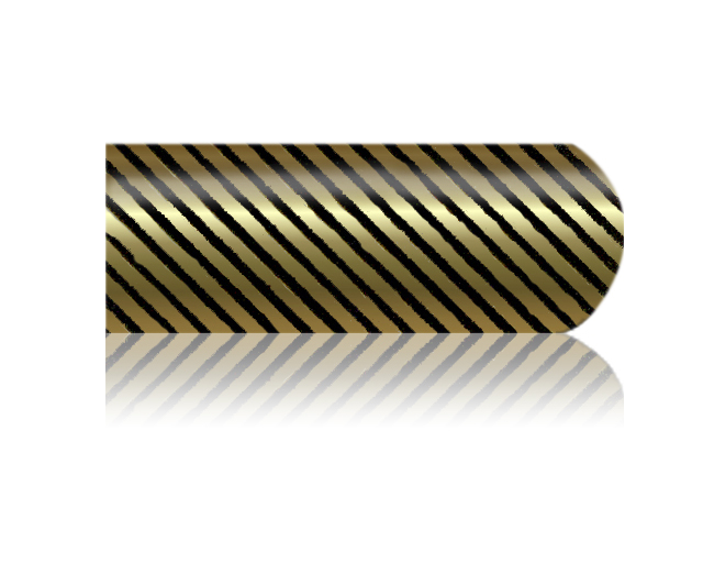 Cesars Nail App 4 metal bright stripe