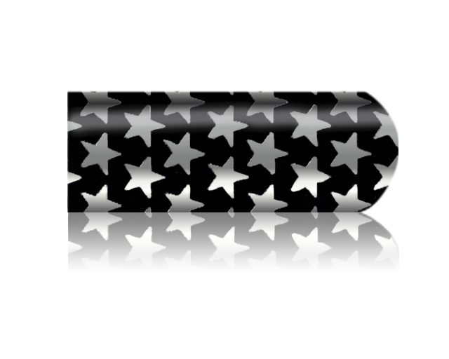 Cesars Nail App 8 metal Startruck black & silver