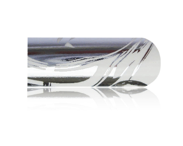 Cesars Nail App 15 metal swoosh silver