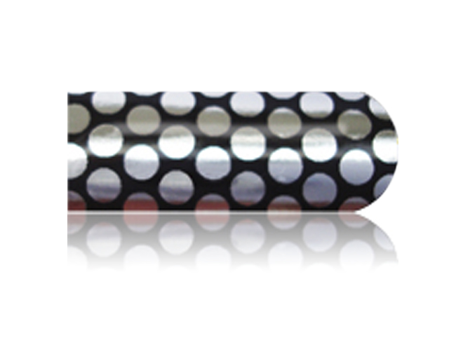 Cesars Nail App 18 metal spotty dotty black & silver