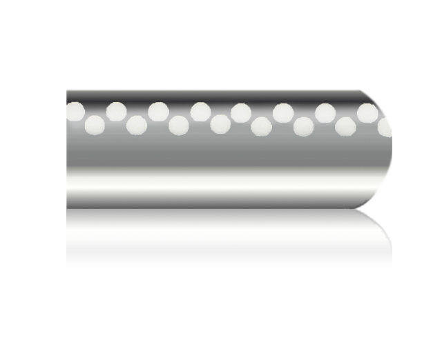 Cesars Nail App 19 metal polka spot white