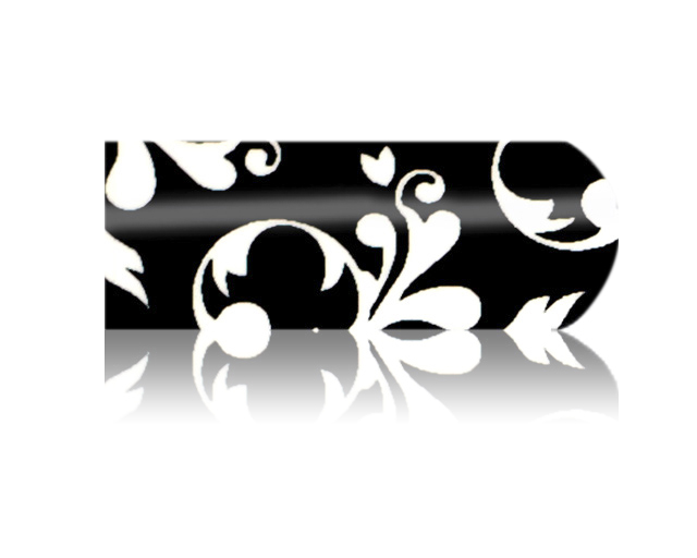 Cesars Nail App 40 Metall Fiorentine Black & White