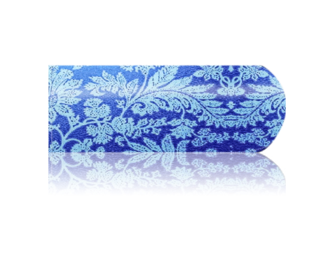 Cesars Nail App 51 metal blue floral model